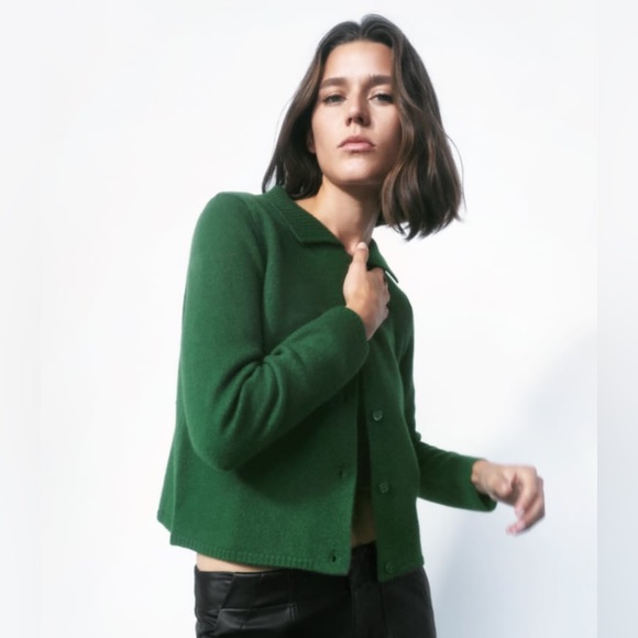 Zara Set - 100% Wool Strappy Top & Flap Jacket - Picture 2 of 10